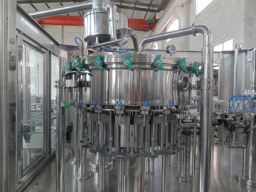 Automatic Soft Drink Carbonated Beverage Filling Machine PLC Control 7.6T