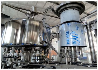 6.68kw Purified Milk Glass Bottle Filling And Capping 2-In-1 Machine For Small Factory