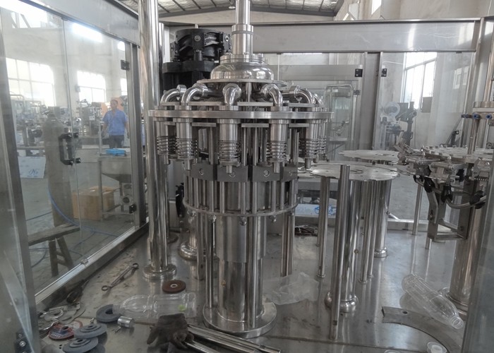 0.6MPa PLC Control Pet Bottle Filling Machine For Hot Filling Production Line