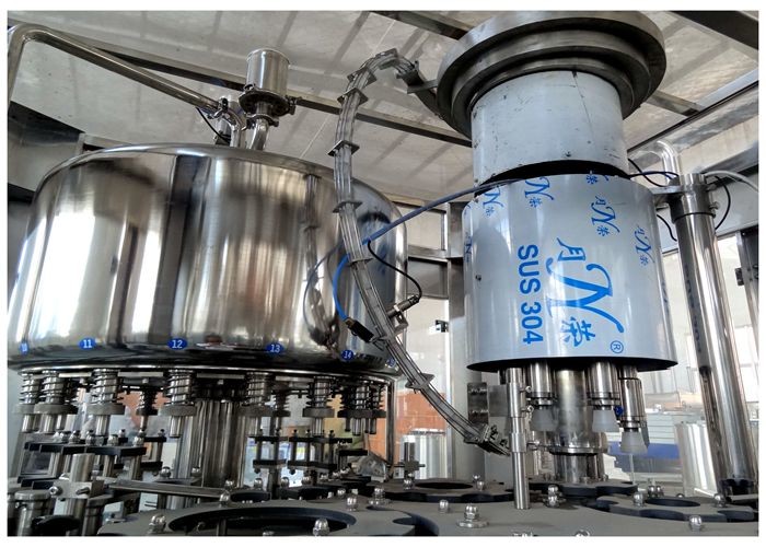 6.68kw Purified Milk Glass Bottle Filling And Capping 2-In-1 Machine For Small Factory